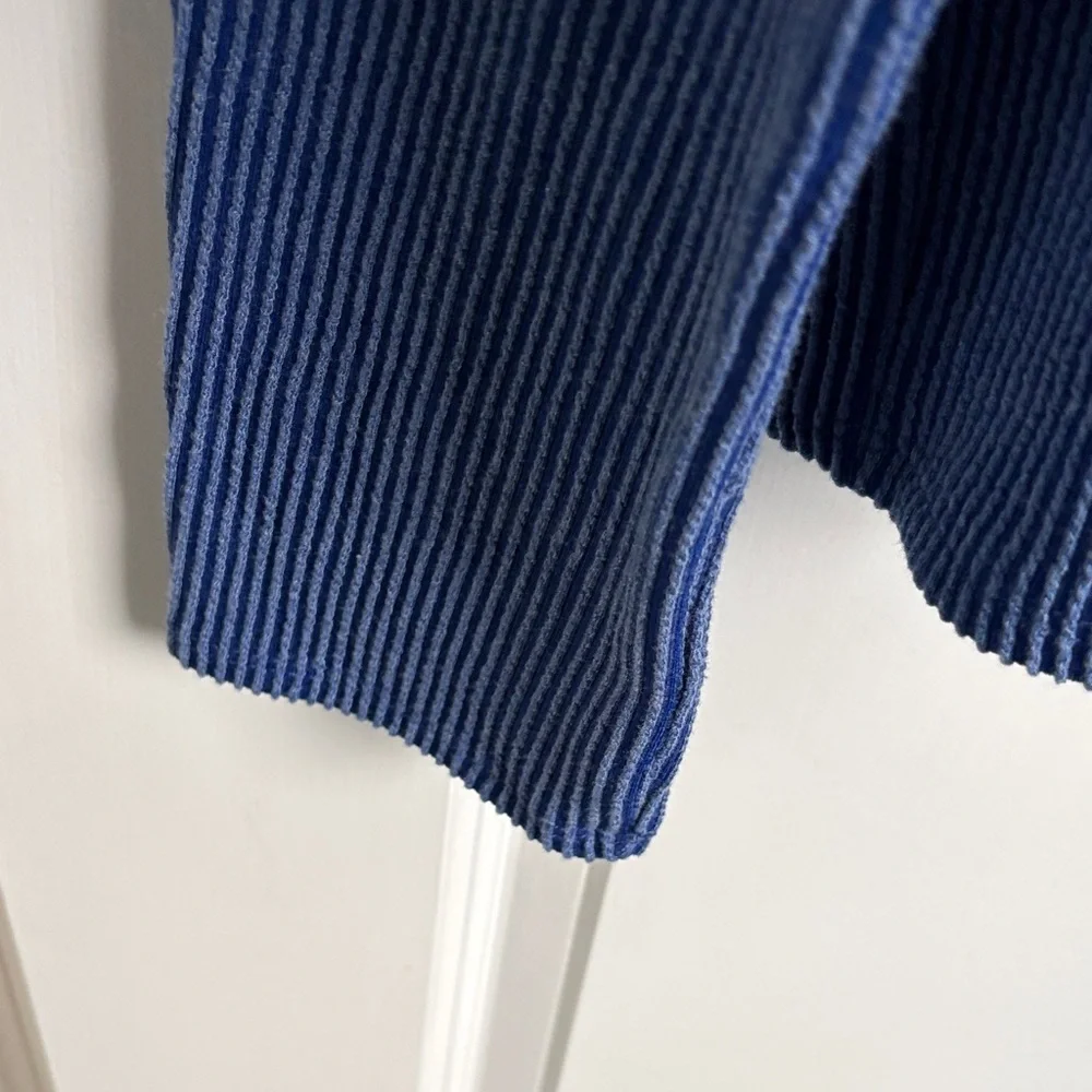 Emerald Blue Ribbed Sweater - Picture 4 of 4